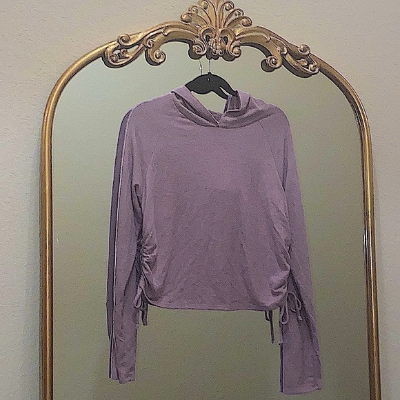 Project Social T Ruched & Drawstring on the Side Hoodie Size L - Picture 3 of 7